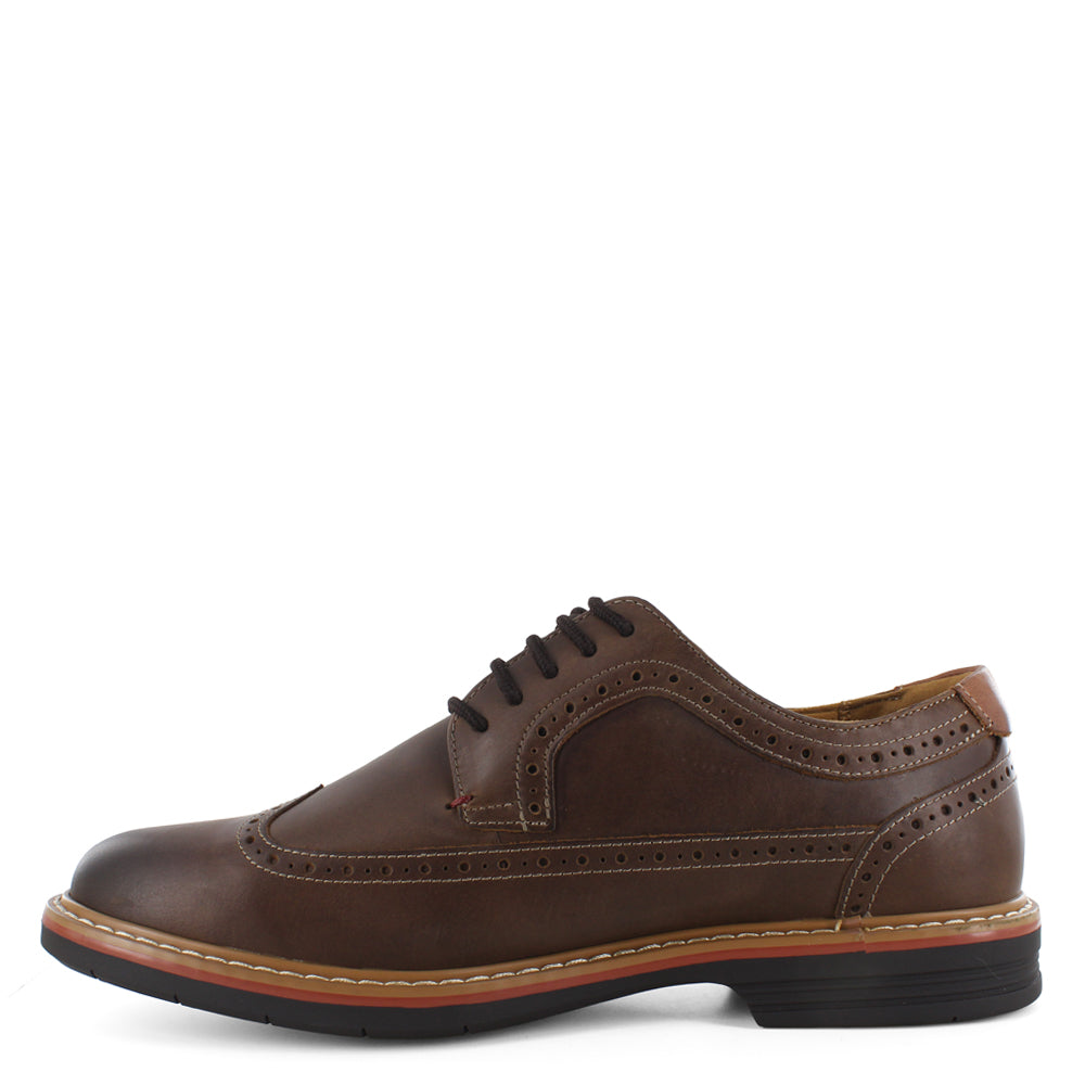 Calzado casual de cuero para caballero  13414-215