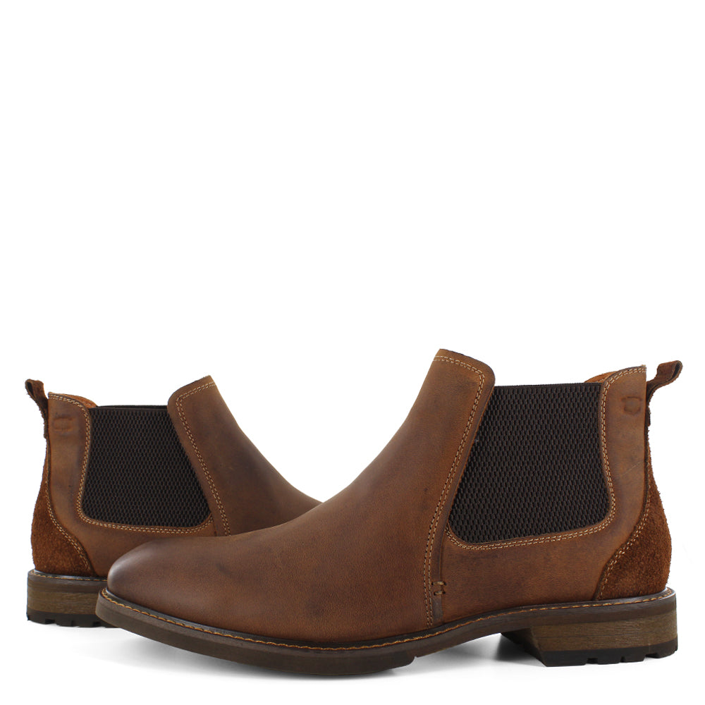 Botines de cuero para caballero  14285-215